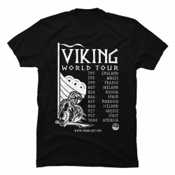 viking world tour t shirts